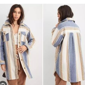 Aerie Oversized Flannel Shacket, L